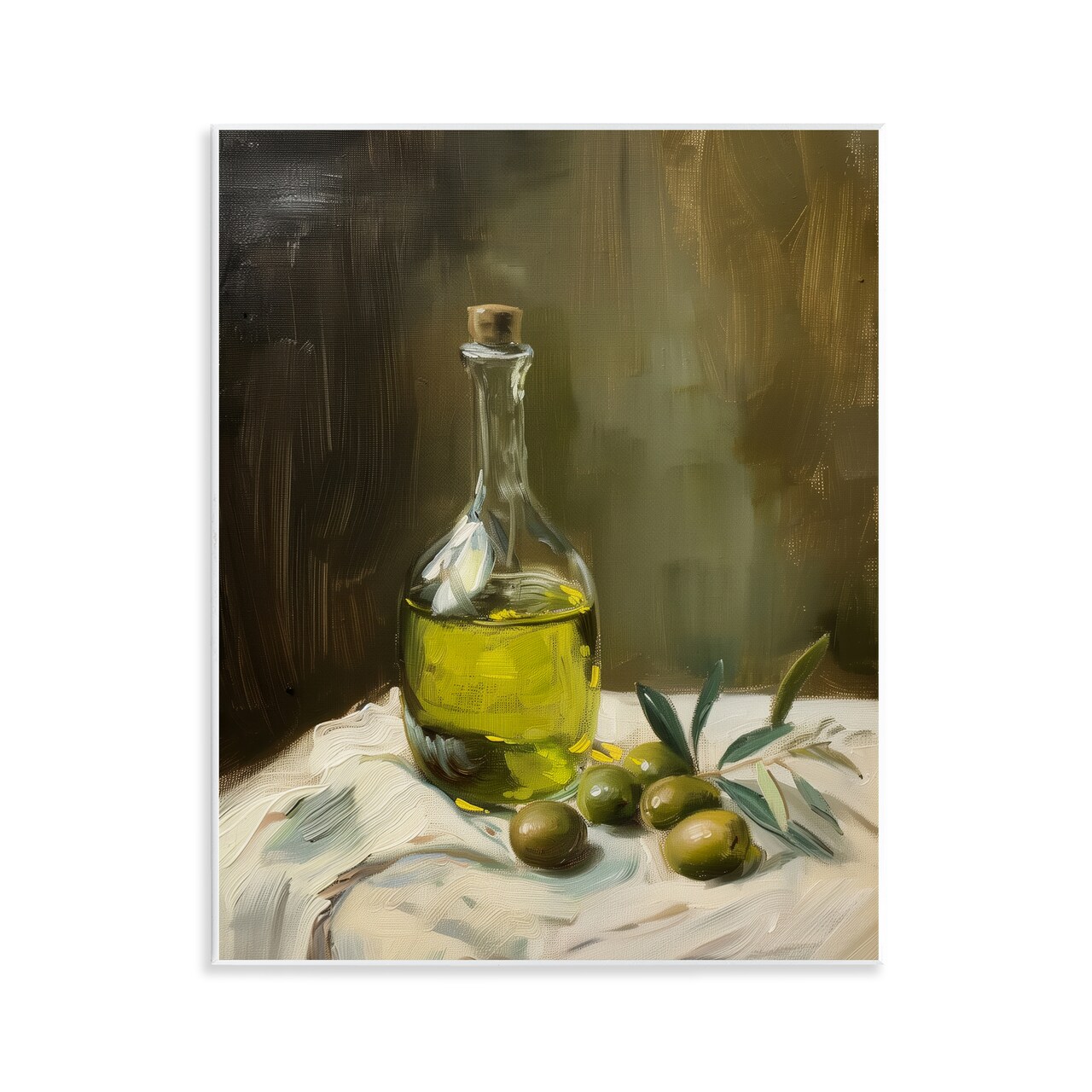 Stupell Industries Olive Oil Still Life Wall Plaque Design by Arlington Prints